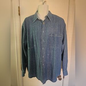2 Wolverine Blue Denim Button-Up Shirt